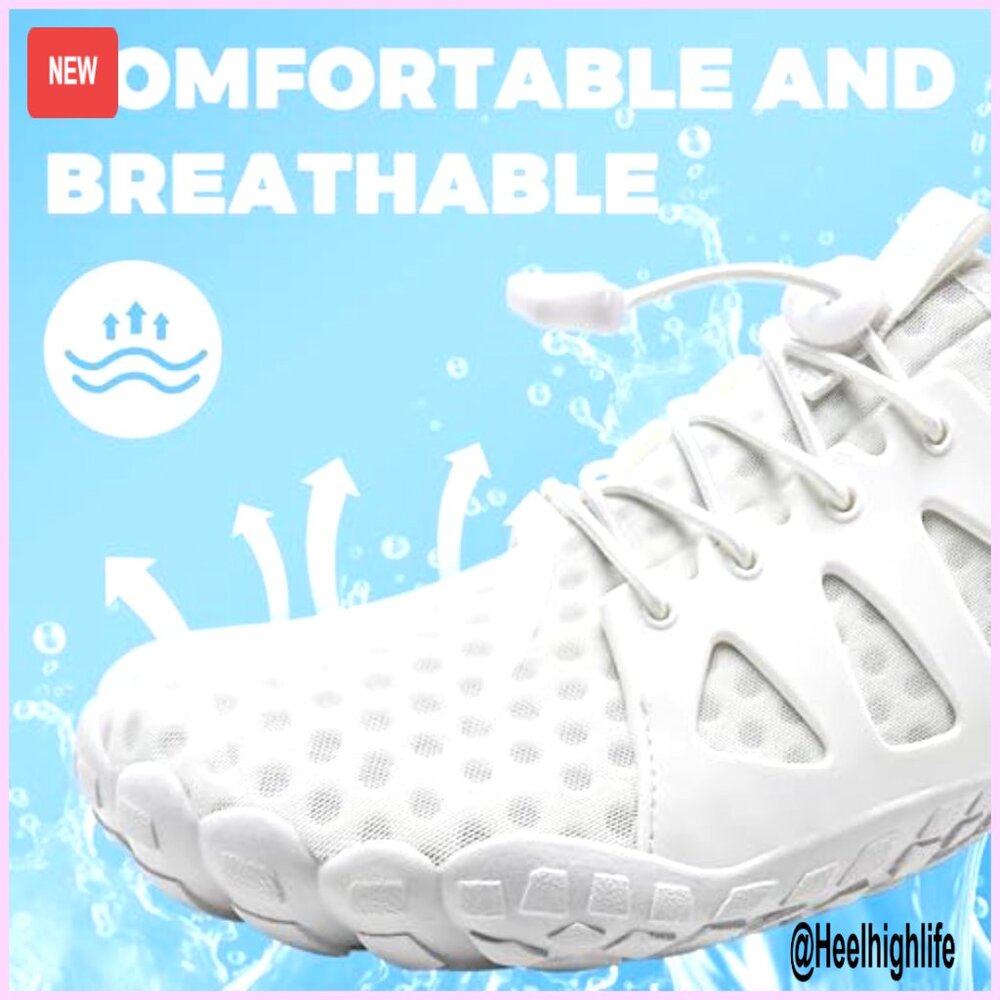 Barefoot Quick-Dry Water Shoes Athletic Sport Aqua Socks for Swim Beach Hiking - Picture 5 of 5